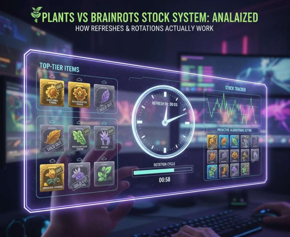 Inside the Plants vs Brainrots Stock System: How Refreshes and Rotations Actually Work