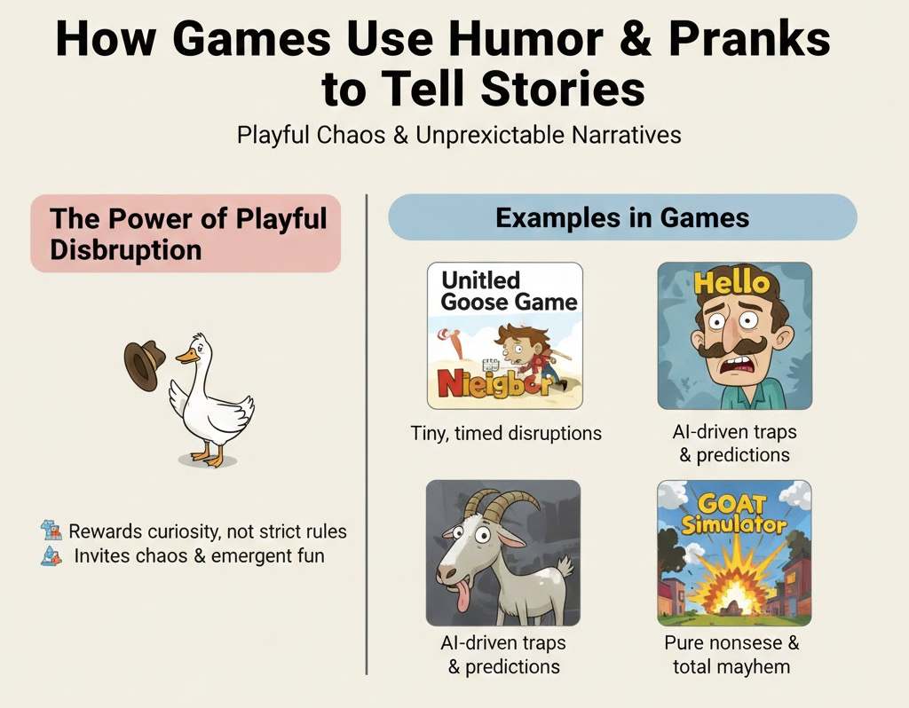How Games Use Humor and Pranks to Tell Stories