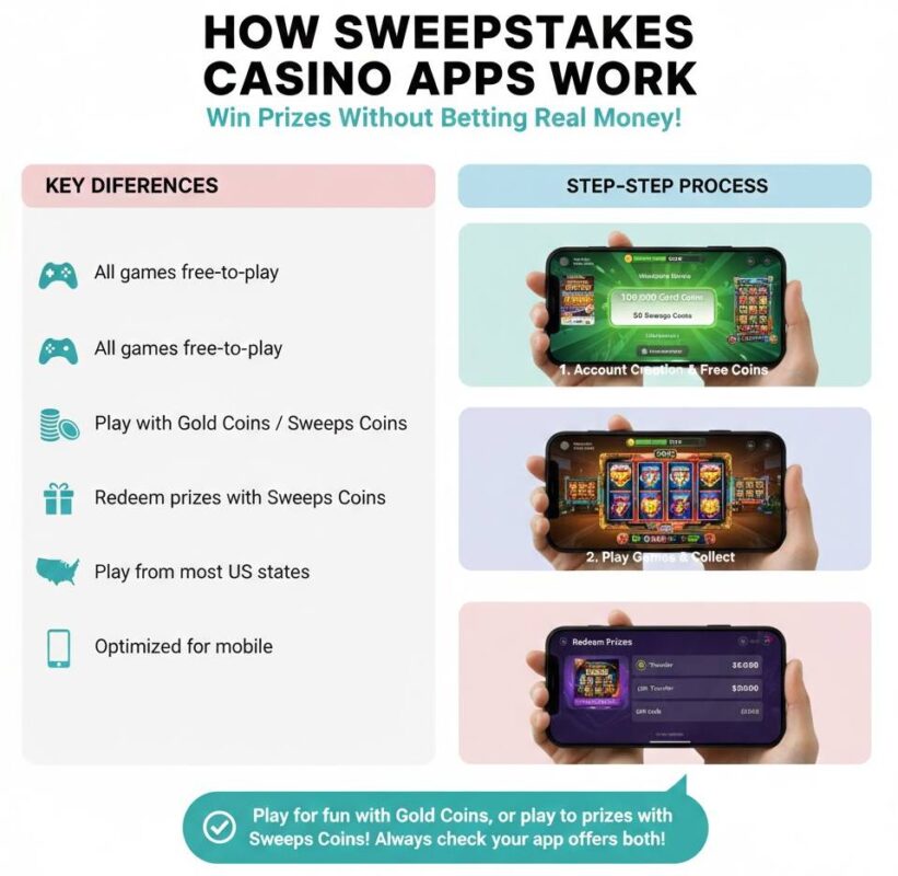 How Sweepstakes Casino Apps Work 