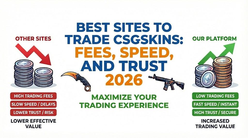 Best Sites to Trade CSGO Skins 2026: Fees, Speed, and Trust Compared
