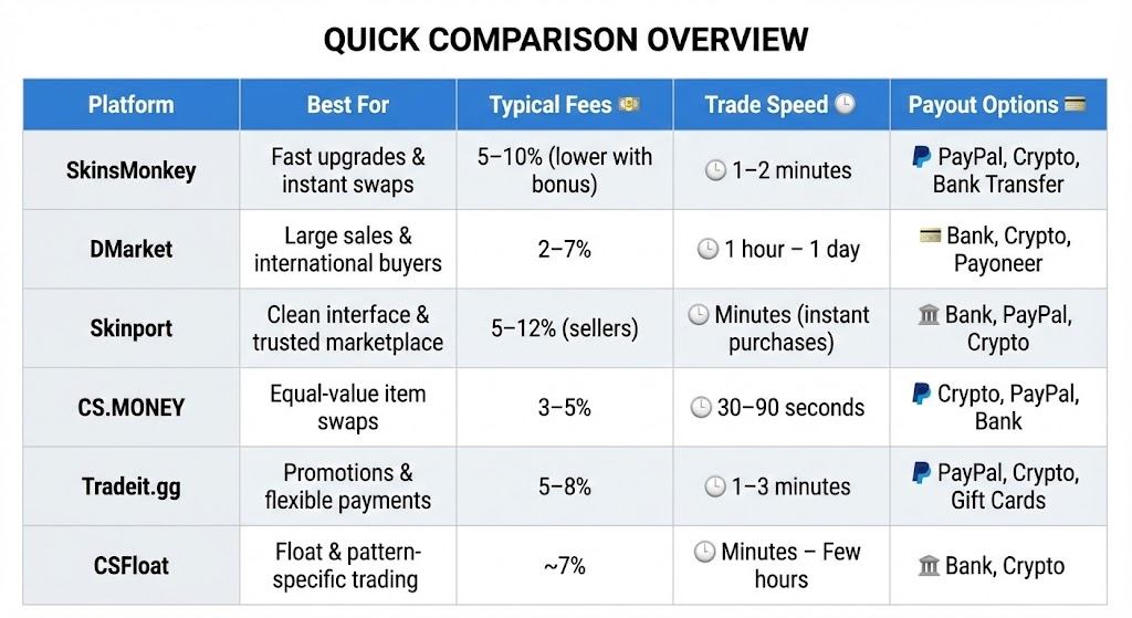 Quick Comparison Overview