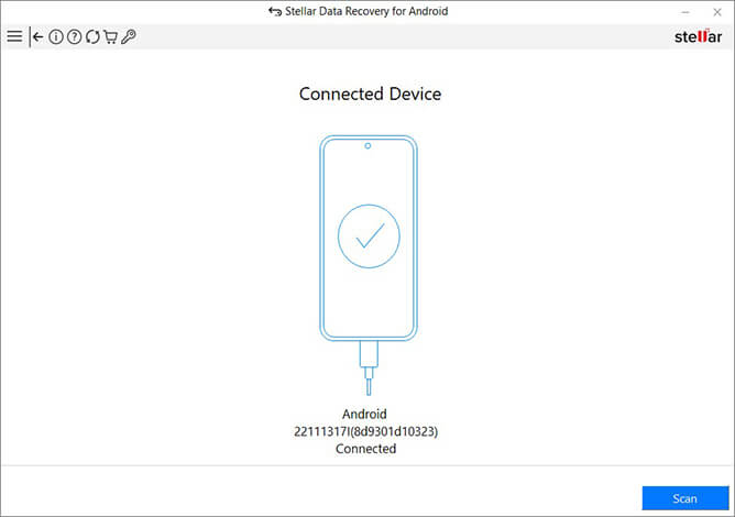 Click Scan to initiate the scanning process and wait till it is completed
