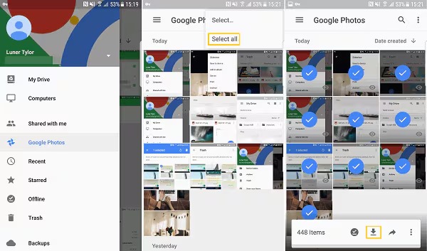 Recover Photos Using Google Photos Backup
