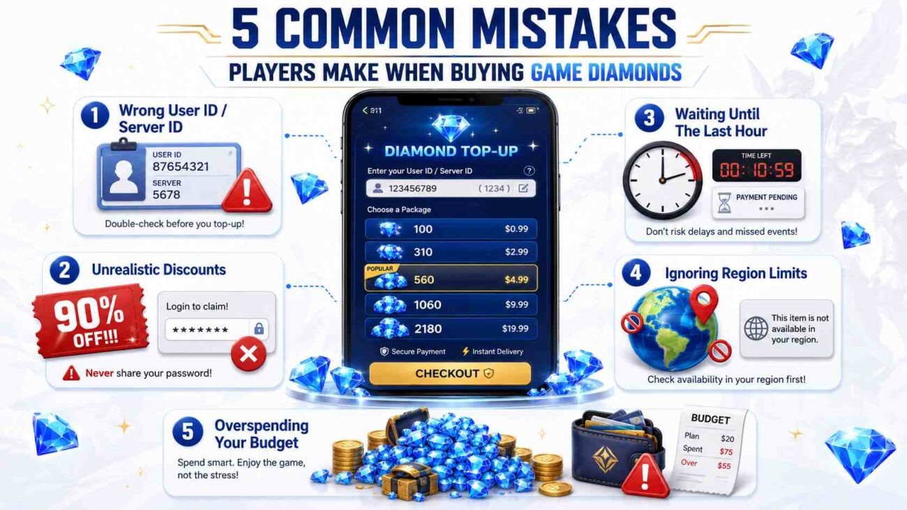 Common Mistakes Players Make When Buying Diamonds