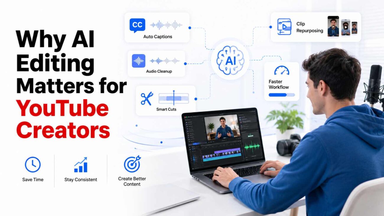 Why AI Editing Matters for YouTube Creators