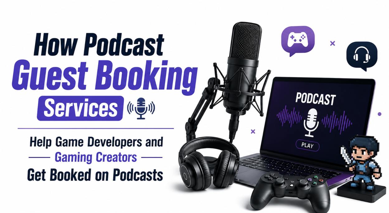 How Podcast Guest Booking Services Help Game Developers and Gaming Creators Get Booked on Podcasts