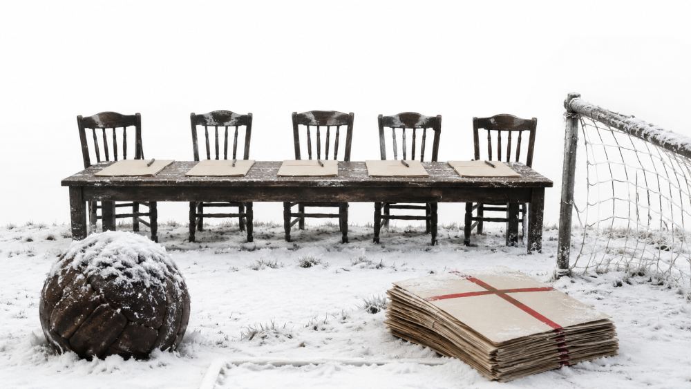 Five Men And The Winter Football Disappeared